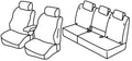 Set coprisedili Superior - Nocciola - compatibile per Citroen C3 Aircross (03/21>07/24)