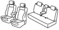 Set coprisedili Superior - Beige - compatibile per Citroen DS4 (03/11>10/15) - DS DS4 (11/15>12/18)