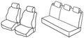 Set coprisedili Superior - Beige - compatibile per Dacia Logan MCV 5p (10/13>09/21) Ambiance, Laureate