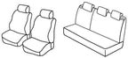 Set coprisedili Superior - Nero/Grigio - compatibile per Dacia Logan MCV 5p (10/13>09/21) Ambiance, Laureate