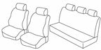 Set coprisedili Superior - Nero/Rosso - compatibile per Dacia Logan 5p (01/06>06/11)