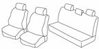 Set coprisedili Superior - Nero/Rosso - compatibile per Dacia Logan 5p (01/06>06/11)