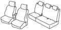 Set coprisedili Superior - Grigio/Nero - compatibile per Dacia Jogger 5p (02/22>)