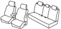 Set coprisedili Superior - Grigio/Nero - compatibile per Dacia Bigster 5p (03/25>)