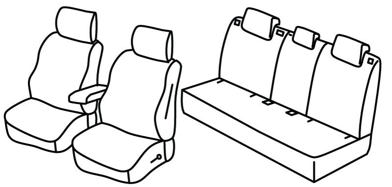 Set coprisedili Superior - Nero/Grigio - compatibile per Dacia Bigster 5p (03/25>)