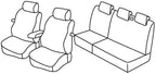 Set coprisedili Superior - Nero/Blu - compatibile per Fiat Stilo 3p (01/02>12/07) Active