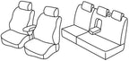 Set coprisedili Superior - Nero/Rosso - compatibile per Fiat Stilo 5p (01/02>12/07) Dinamic