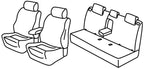 Set coprisedili Superior - Nero/Rosso - compatibile per Fiat Tipo 4p (12/15>09/20)