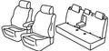 Set coprisedili Superior - Nero/Blu - compatibile per Fiat Tipo 5p (05/16>09/20)