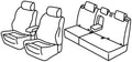 Set coprisedili Superior - Beige - compatibile per Fiat Tipo 5p (10/20>04/25)