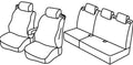 Set coprisedili Superior - Nero/Grigio - compatibile per Ford B-Max (10/12>07/18)