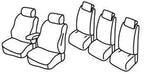 Set coprisedili Superior - Grigio/Nero - compatibile per Ford C-Max (11/10>03/20) Compact