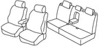 Set coprisedili Superior - Grigio/Nero - compatibile per Ford Focus 5p (03/11>05/18) - Ford Focus Wagon (06/11>05/18)
