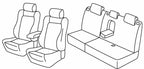 Set coprisedili Superior - Nocciola - compatibile per Ford Kuga (03/13>10/19) Trend, Titanium