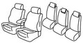 Set coprisedili Superior - Beige - compatibile per Ford C-Max 7 (11/10>03/20)