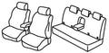 Set coprisedili Superior - Nero/Grigio - compatibile per Ford Ranger (09/15>04/22) XLT
