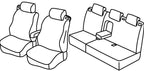 Set coprisedili Superior - Grigio/Nero - compatibile per Ford B-Max (10/12>07/18)