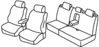 Set coprisedili Superior - Nero/Grigio - compatibile per Ford Mondeo 4p (05/07>10/14) - Ford Mondeo Wagon (05/07>10/14)