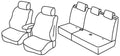 Set coprisedili Superior - Nocciola - compatibile per Ford Ecosport (02/18>06/23) Lounge, Active