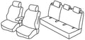 Set coprisedili Superior - Beige - compatibile per Ford Focus 5p (06/18>)