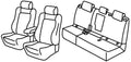 Set coprisedili Superior - Beige - compatibile per Ford Kuga (11/19>) ST-Line