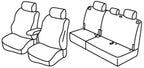 Set coprisedili Superior - Grigio/Nero - compatibile per Ford Tourneo Connect (03/22>)