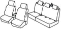 Set coprisedili Superior - Nocciola - compatibile per Ford Tourneo Courier (11/23>)