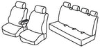 Set coprisedili Superior - Nero/Grigio - compatibile per Ford Transit (04/14>)