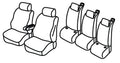 Set coprisedili Superior - Nocciola - compatibile per Ford Tourneo Custom (08/23>)