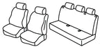 Set coprisedili Superior - Nero/Blu - compatibile per Ford Tourneo Connect (03/22>)