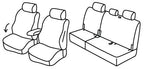Set coprisedili Superior - Nero/Grigio - compatibile per Ford Tourneo Connect (03/22>)