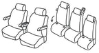 Set coprisedili Superior - Nero/Grigio - compatibile per Ford Tourneo Custom (08/23>) - Volkswagen Transporter T7 (03/25>)