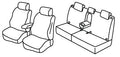 Set coprisedili Superior - Grigio/Nero - compatibile per Honda HR-V (11/21>) Hybrid