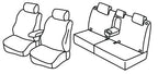 Set coprisedili Superior - Grigio/Nero - compatibile per Honda HR-V (11/21>) Hybrid