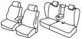 Set coprisedili Superior - Beige - compatibile per Honda ZR-V (08/23>) Hybrid