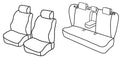 Set coprisedili Superior - Nero/Grigio - compatibile per Hyundai i40 Wagon (07/11>08/19)