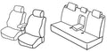 Set coprisedili Superior - Grigio/Nero - compatibile per Hyundai ix35 (03/10>08/13)