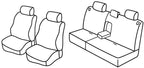 Set coprisedili Superior - Nero/Blu - compatibile per Hyundai Santa Fe (01/01>02/06)