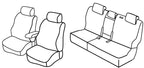 Set coprisedili Superior - Nero/Grigio - compatibile per Hyundai Santa Fe (10/12>10/18)