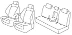 Set coprisedili Superior - Nocciola - compatibile per Hyundai Tucson (09/18>10/20)