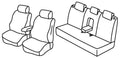 Set coprisedili Superior - Nero/Grigio - compatibile per Hyundai Tucson (11/20>) anche/also PHEV