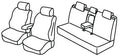 Set coprisedili Superior - Nero/Grigio - compatibile per Hyundai Kona (07/23>)