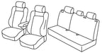 Set coprisedili Superior - Nero/Blu - compatibile per Jeep Renegade (09/14>)