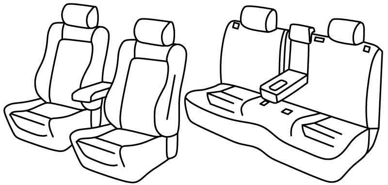 Set coprisedili Superior - Beige - compatibile per Jeep Renegade (02/18>)
