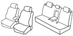 Set coprisedili Superior - Nero/Rosso - compatibile per Kia Sportage (09/10>02/16)