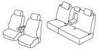 Set coprisedili Superior - Nero/Grigio - compatibile per Kia Venga (02/10>11/19) Open, World Cup Edition