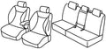 Set coprisedili Superior - Nero/Grigio - compatibile per Kia Sorento (02/15>10/20) Exclusive