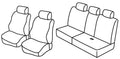 Set coprisedili Superior - Nocciola - compatibile per Lancia Musa (09/04>12/13)