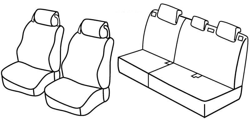 Set coprisedili Superior - Nocciola - compatibile per Land Rover Discovery 5p (10/04>08/09)