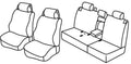 Set coprisedili Superior - Grigio/Nero - compatibile per Land Rover Discovery 5p (10/04>08/09)